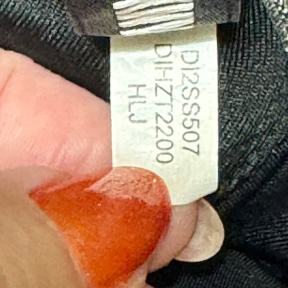 DKNY Womens Black One-Piece Halter Swimsuit L Large Nylon & Spandex - Picture 8 of 13